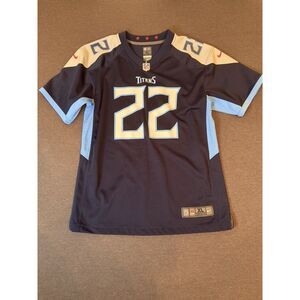 Nike Derrick Henry #22 Tennessee Titans On Field Jersey Youth XL 18/20 Blue